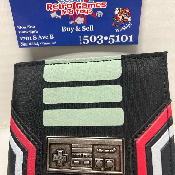 Bioworld | Accessories | Nintendo Console Design Wallet Black Red And ...